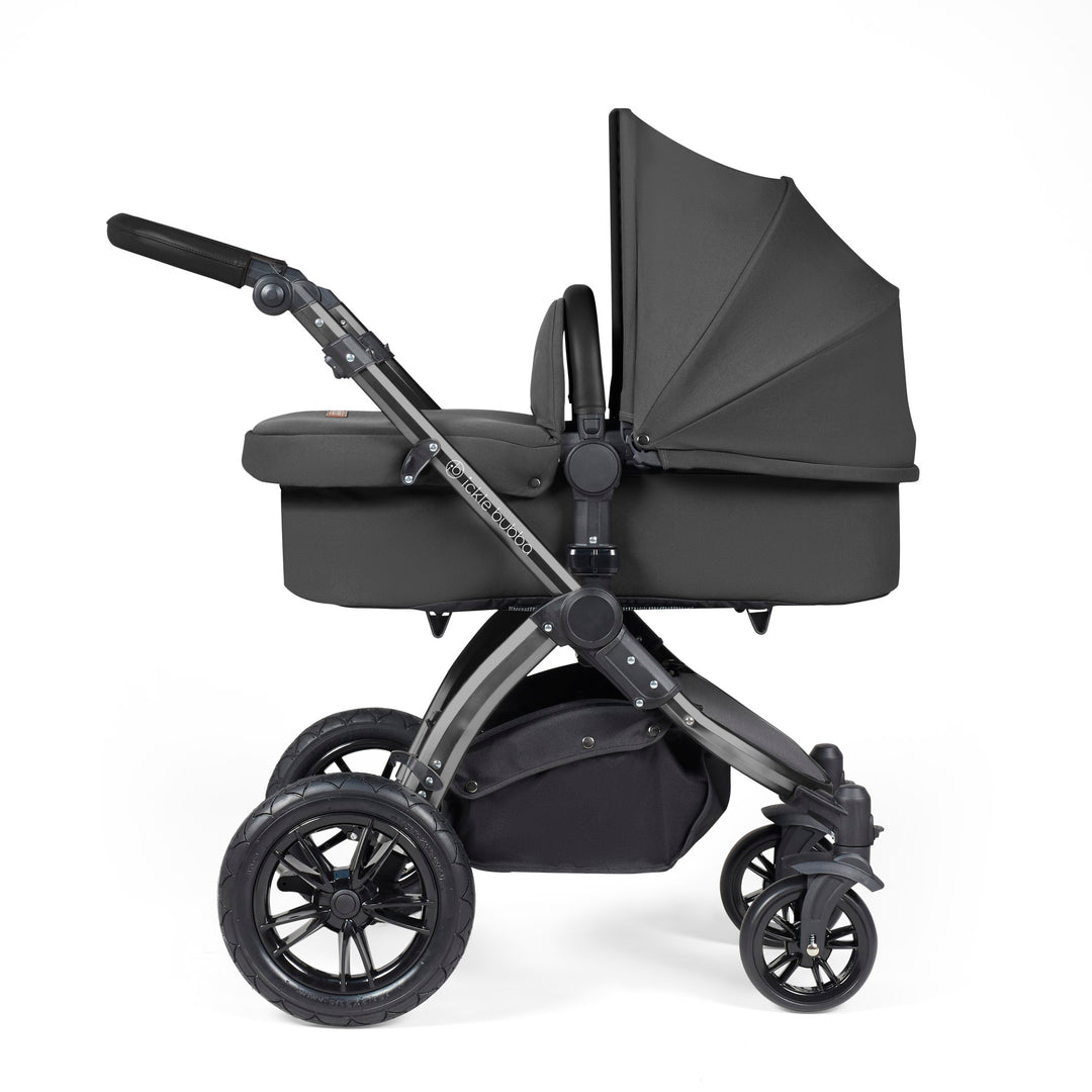 Stomp Luxe All in One I-Size Travel System & Isofix Base - Charcoal Grey