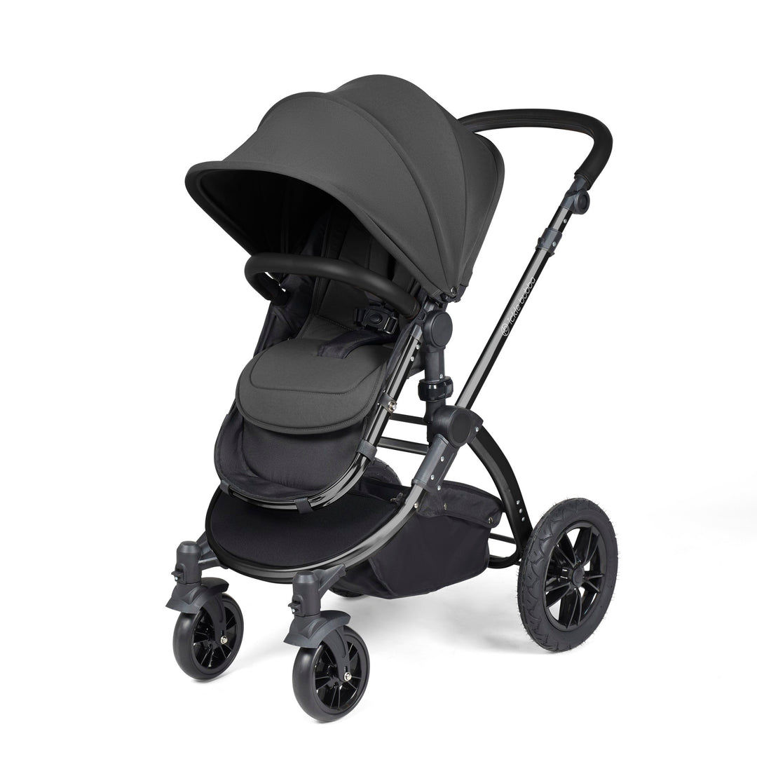 Stomp Luxe All in One I-Size Travel System & Isofix Base - Charcoal Grey