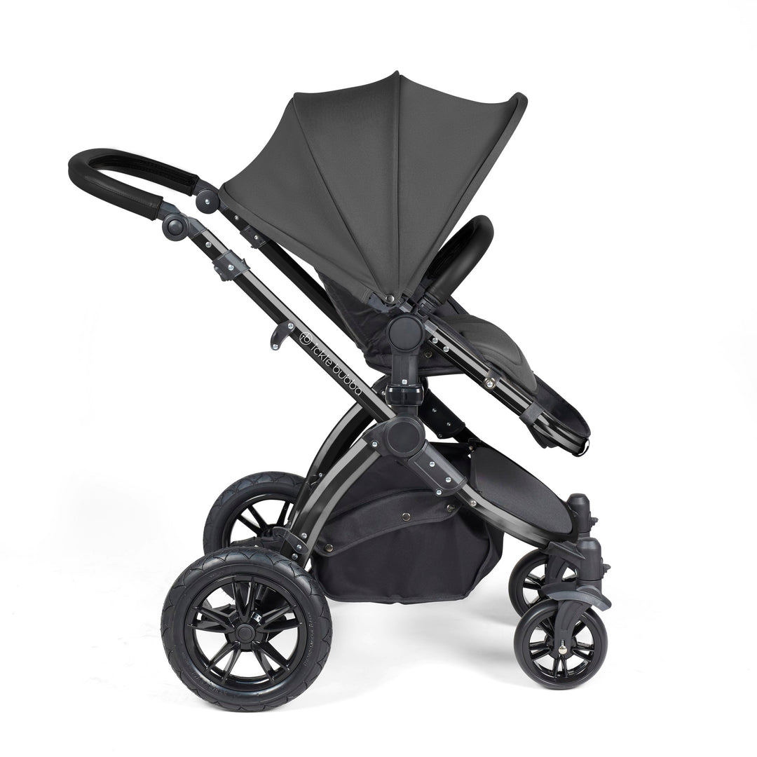 Stomp Luxe All in One I-Size Travel System & Isofix Base - Charcoal Grey