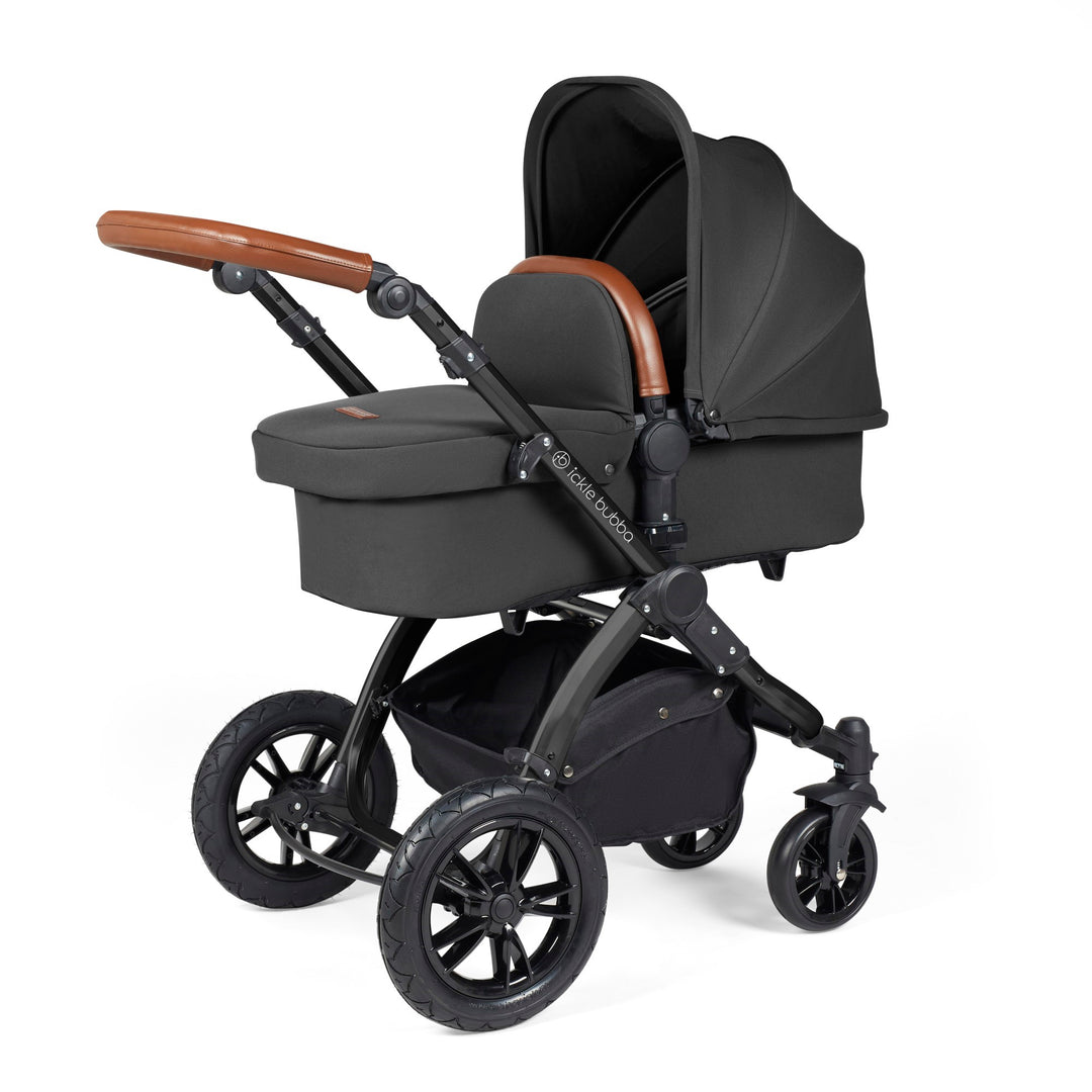 Stomp Luxe All in One I-Size Travel System & Isofix Base - Charcoal Grey