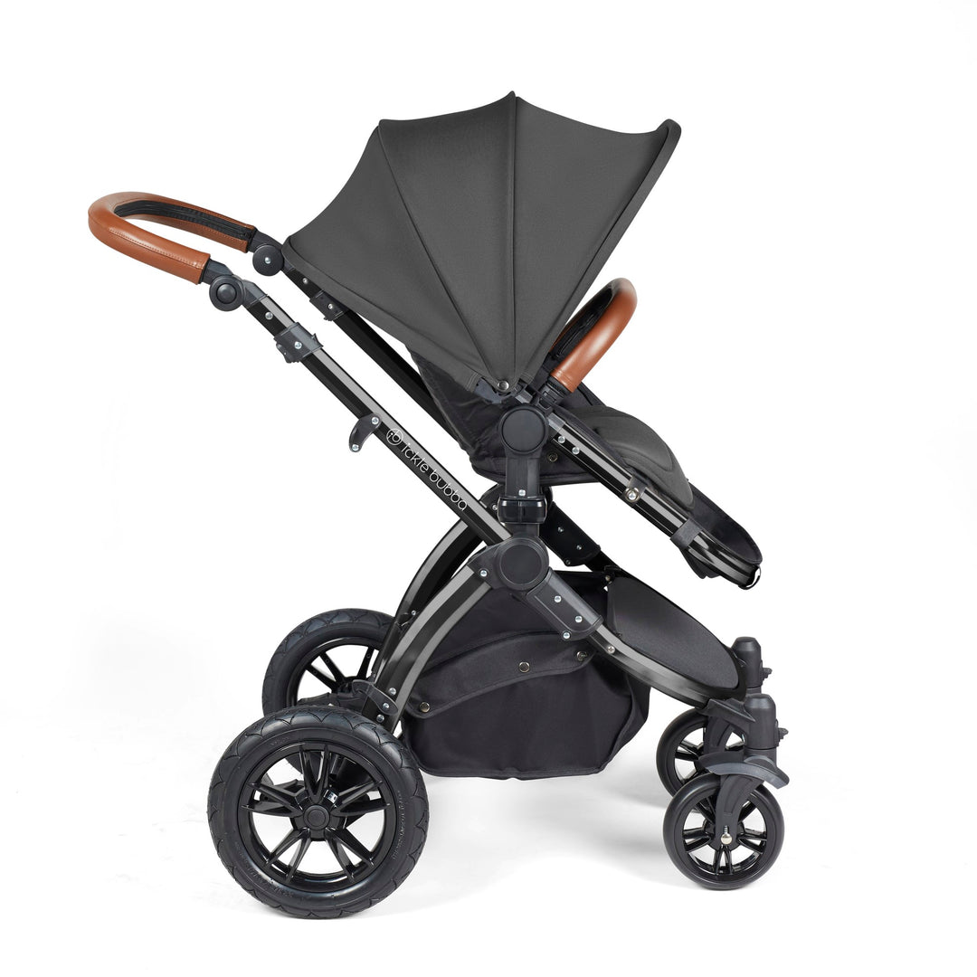 Stomp Luxe All in One I-Size Travel System & Isofix Base - Charcoal Grey