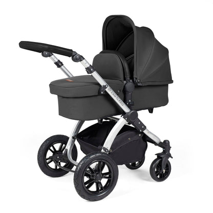 Stomp Luxe All in One I-Size Travel System & Isofix Base - Charcoal Grey