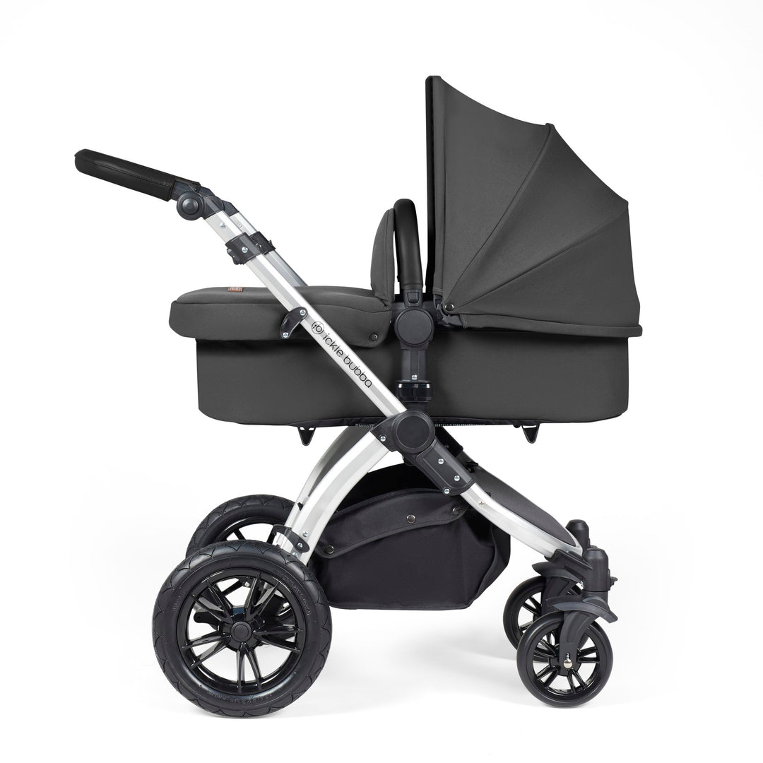 Stomp Luxe All in One I-Size Travel System & Isofix Base - Charcoal Grey