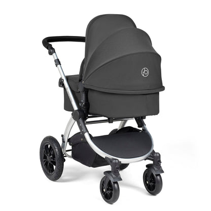 Stomp Luxe All in One I-Size Travel System & Isofix Base - Charcoal Grey