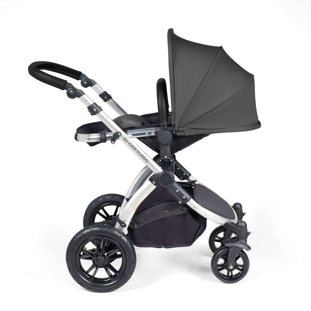 Stomp Luxe All in One I-Size Travel System & Isofix Base - Charcoal Grey