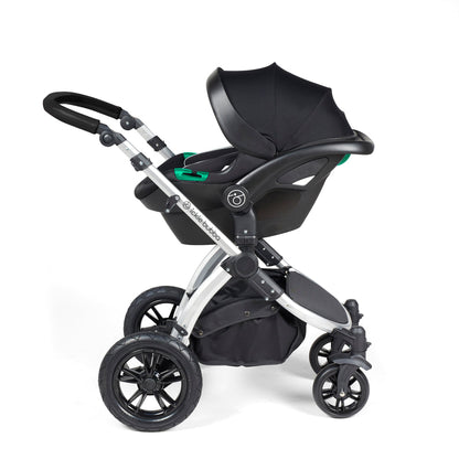 Stomp Luxe All in One I-Size Travel System & Isofix Base - Charcoal Grey