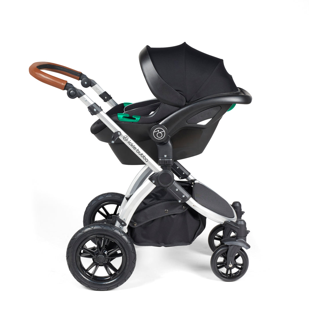 Stomp Luxe All in One I-Size Travel System & Isofix Base - Charcoal Grey