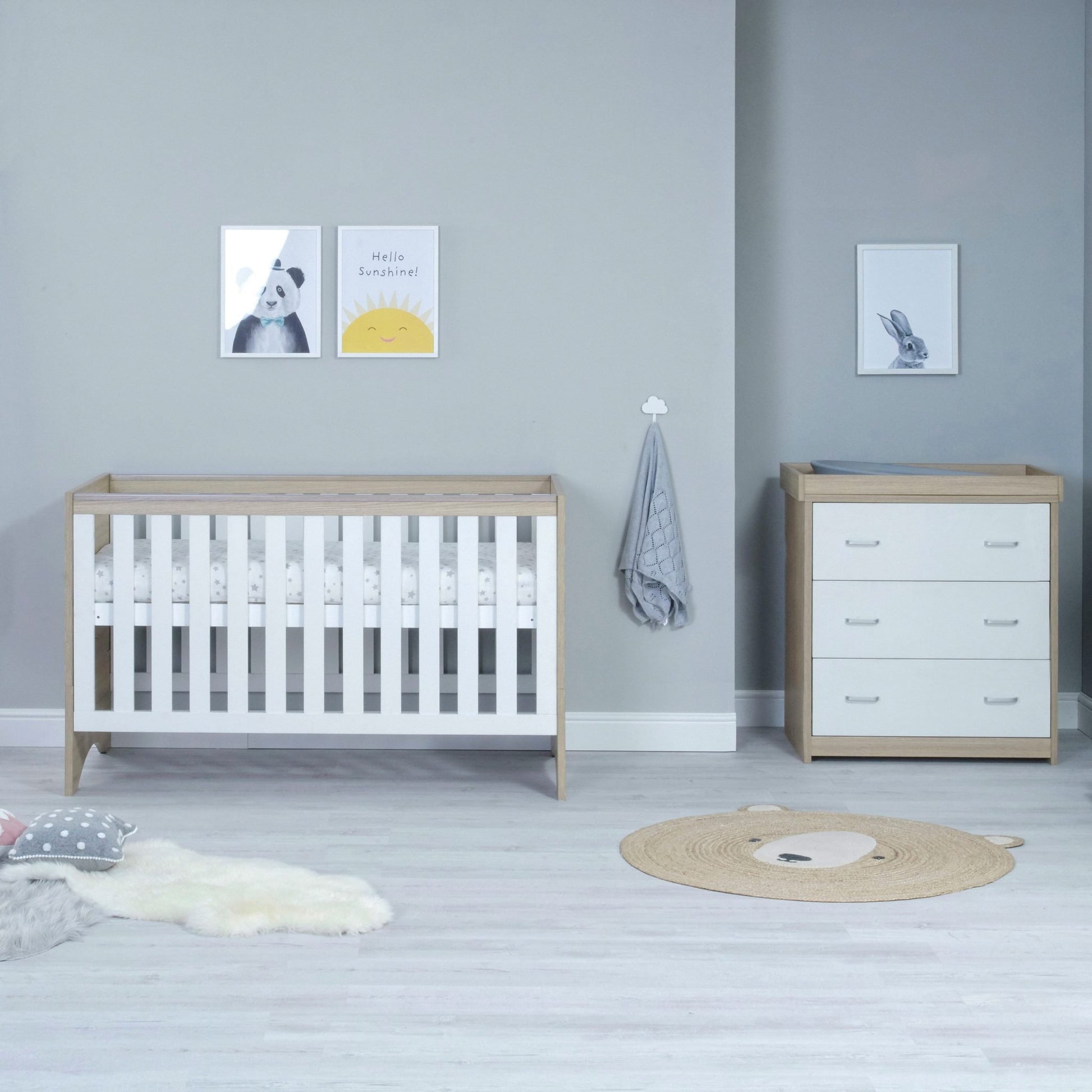 Babymore Veni 2 Piece Nursery Room Set - Kidsly