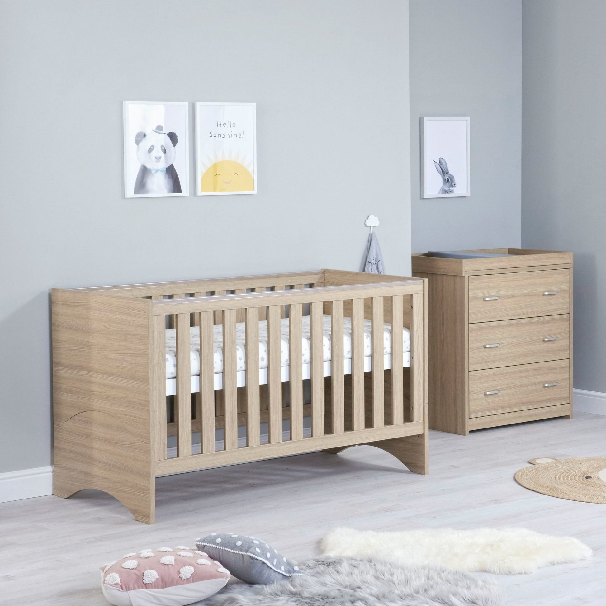 Babymore Veni 2 Piece Nursery Room Set - Kidsly