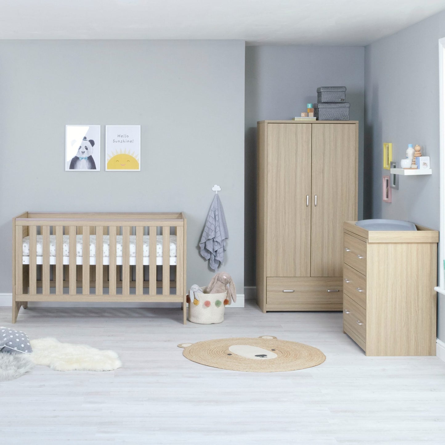 Babymore Veni 3 Piece Nursery Room Set - Kidsly