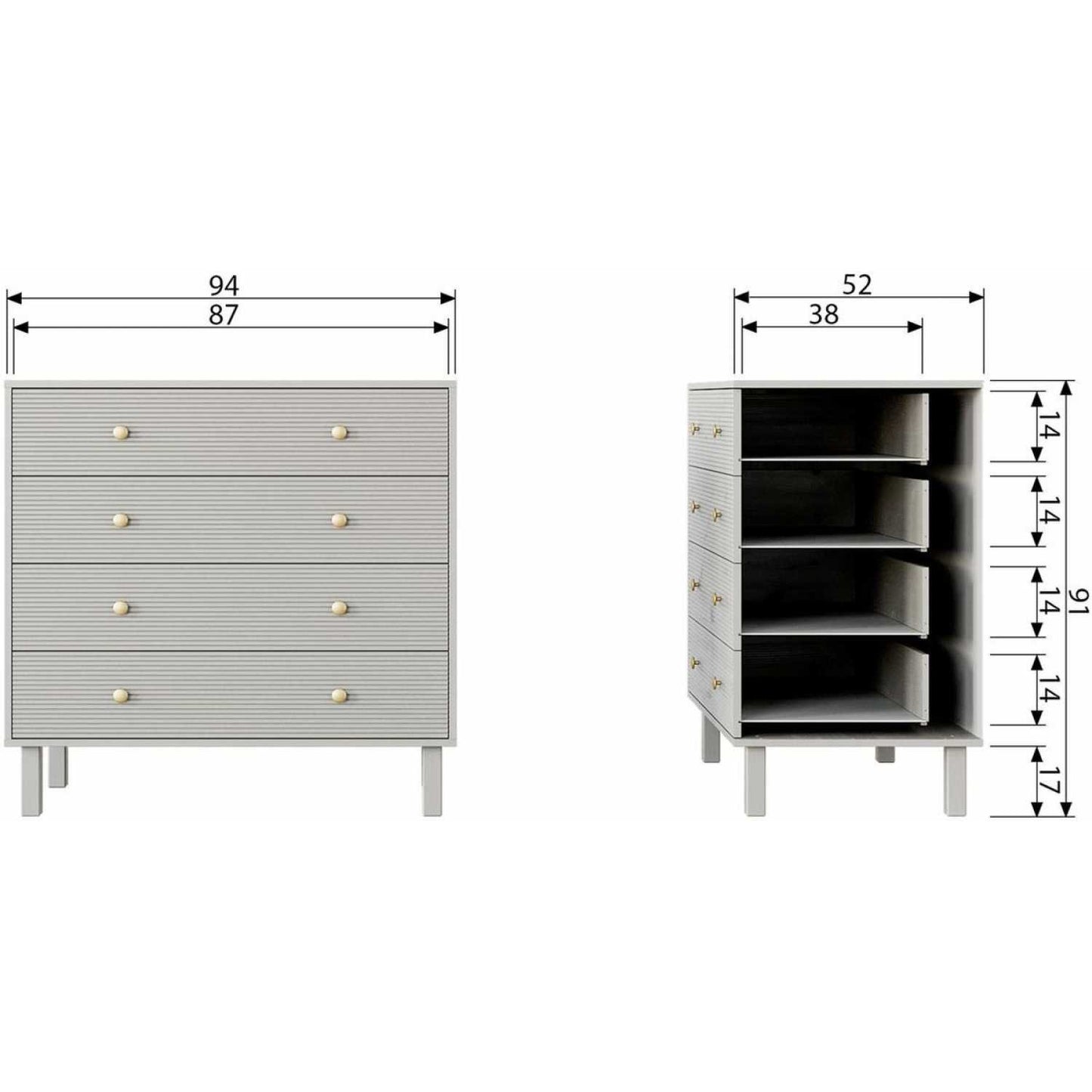 WOOOD Madu Chest of Drawers