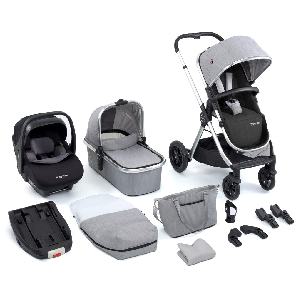 Babymore Memore V2 Travel System 13 Piece Pecan i-Size - Kidsly