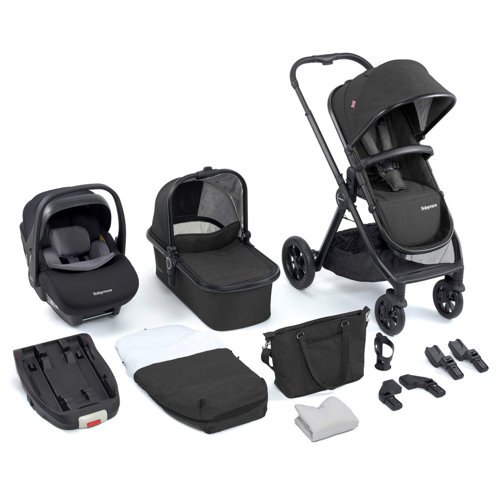 Babymore Memore V2 Travel System 13 Piece Pecan i-Size - Kidsly