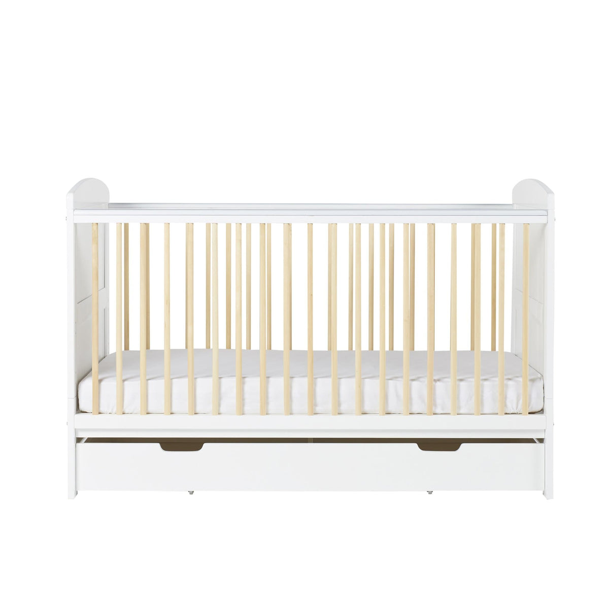 Ickle Bubba Coleby Scandi Classic 2 Piece Furniture Set and Under Drawer - White