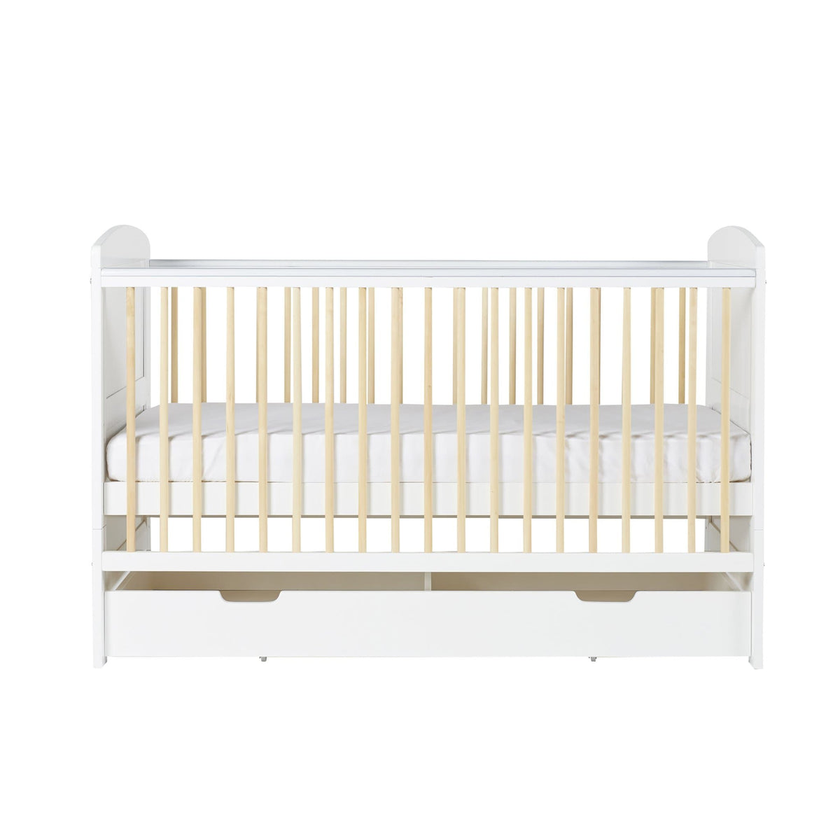 Ickle Bubba Coleby Scandi Classic 2 Piece Furniture Set and Under Drawer - White