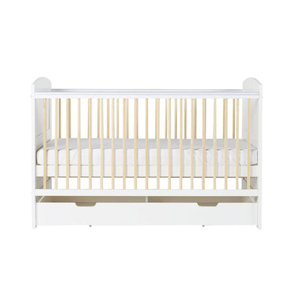 Ickle Bubba Coleby Scandi Classic 2 Piece Furniture Set and Under Drawer - White