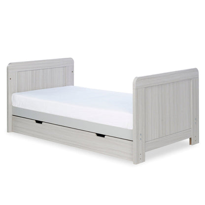 Ickle Bubba Pembrey Cot Bed, Under Drawer and All Seasons Premium Pocket Sprung Mattress Mattress