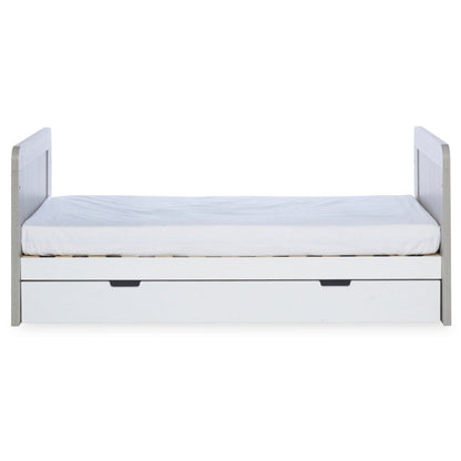 Ickle Bubba Pembrey Cot Bed, Under Drawer and All Seasons Premium Pocket Sprung Mattress Mattress