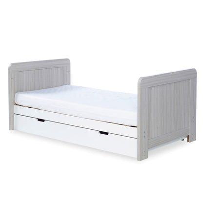 Ickle Bubba Pembrey Cot Bed, Under Drawer and All Seasons Premium Pocket Sprung Mattress Mattress