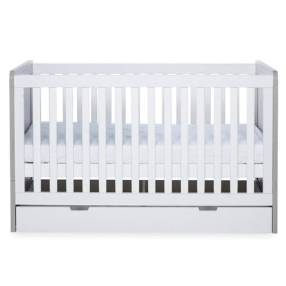 Ickle Bubba Pembrey Cot Bed, Under Drawer and All Seasons Premium Pocket Sprung Mattress Mattress