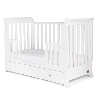 Ickle Bubba Snowdon 4 in 1 Mini Cot Bed and All Seasons Premium Pocket Sprung Mattress  - White