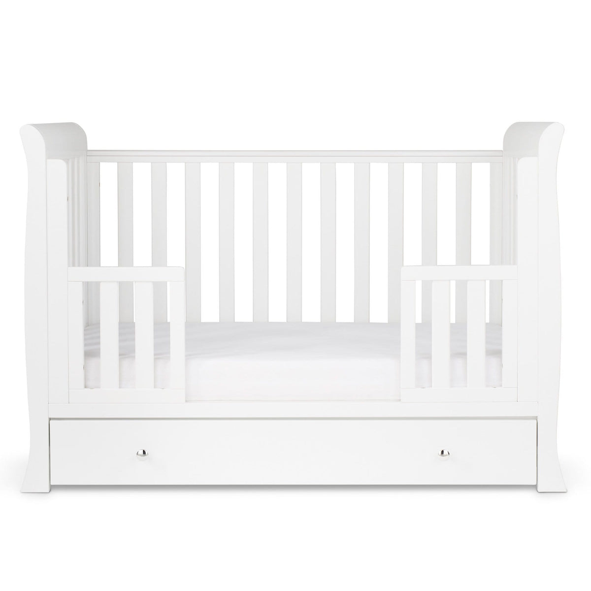 Ickle Bubba Snowdon 4 in 1 Mini Cot Bed and All Seasons Premium Pocket Sprung Mattress  - White