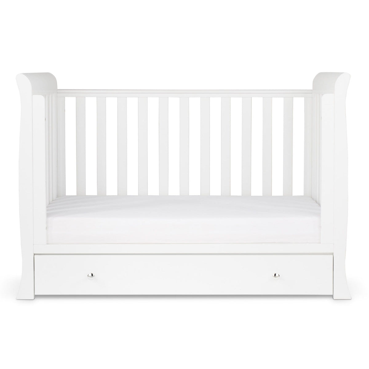 Ickle Bubba Snowdon 4 in 1 Mini Cot Bed and All Seasons Premium Pocket Sprung Mattress  - White