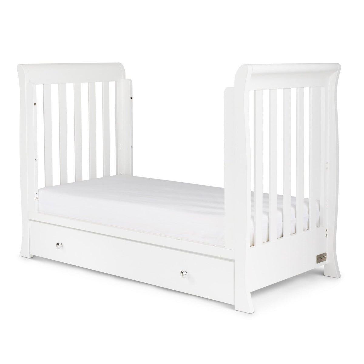 Ickle Bubba Snowdon 4 in 1 Mini Cot Bed and All Seasons Premium Pocket Sprung Mattress  - White