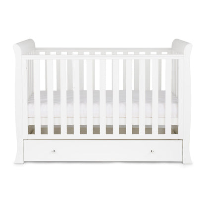 Ickle Bubba Snowdon 4 in 1 Mini Cot Bed and All Seasons Premium Pocket Sprung Mattress  - White