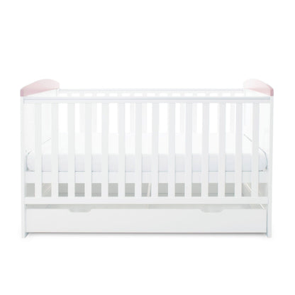 Ickle Bubba Coleby Style 2 Piece Furniture Set with Under Drawer - Elephant Love Pink