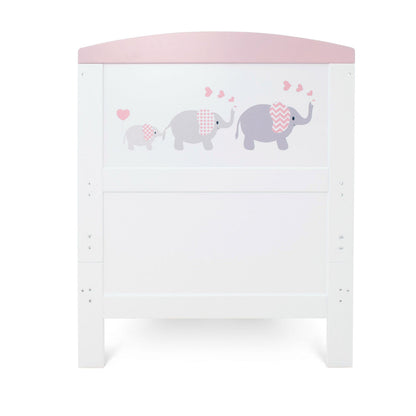 Ickle Bubba Coleby Style 2 Piece Furniture Set with Under Drawer - Elephant Love Pink