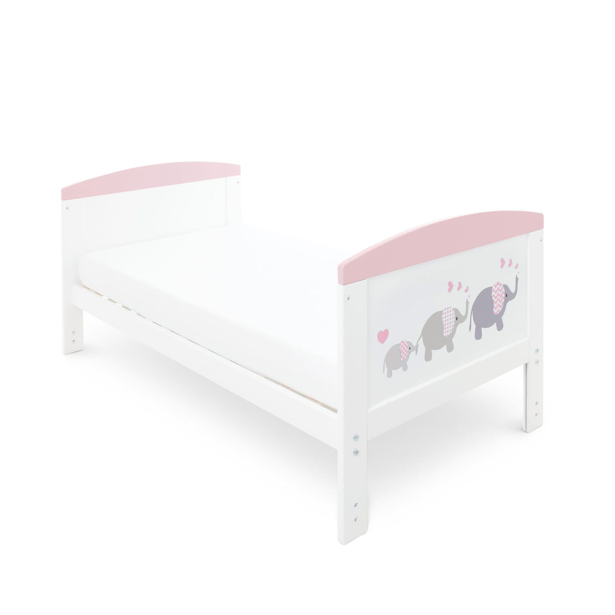 Ickle Bubba Coleby Style 2 Piece Furniture Set with Under Drawer - Elephant Love Pink