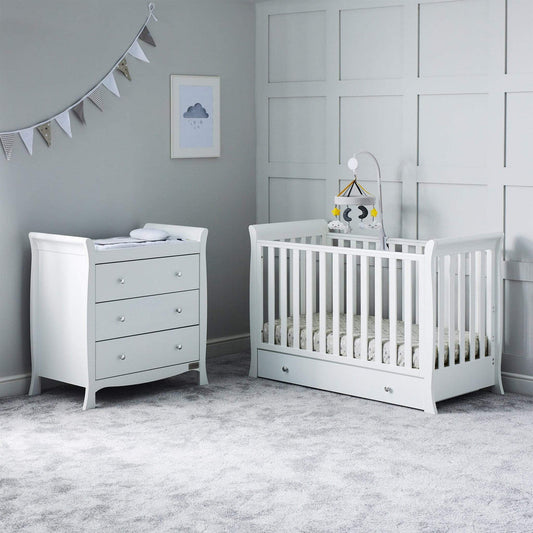 Ickle Bubba Snowdon 4 in 1 Mini 2 Piece Furniture Set - White