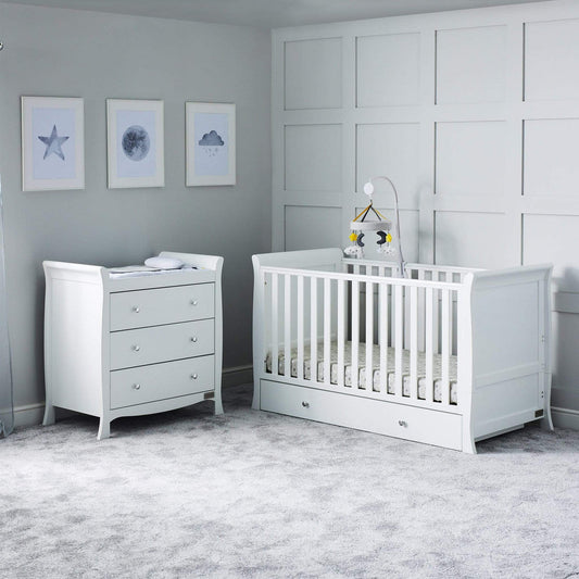 Ickle Bubba Snowdon Classic 2 Piece Furniture Set - White