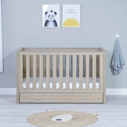 Babymore Luno Cot Bed With Drawer - Kidsly