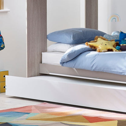 Mars Wooden Bunk Bed with Underbed Trundle Frame