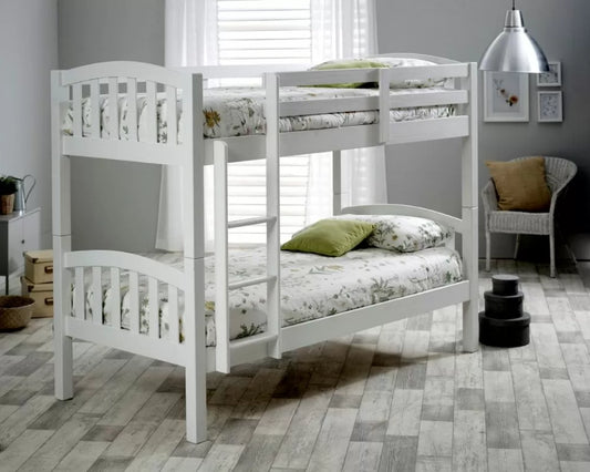 Mya White Solid Bunk Bed