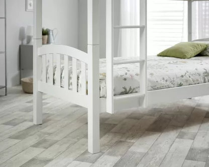 Mya White Solid Bunk Bed