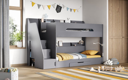 Flair Slick Staircase Bunk Bed with Storage